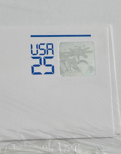 USA 25 Cent Space Station Hologram FDC 10” Legal Size Envelopes Sealed Set of 5 - Afbeelding 2 van 13