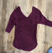 Express Open Stitch relaxed Pullover Women  s Sweater Sz XS Fall Comfortable Cute