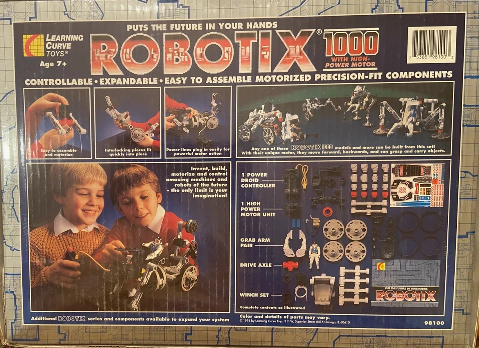Robotix 1000 (Set 98100), NEW UNOPENED, 4+ Motorized Models, Age 7+, COLLECTIBLE - Image 3 of 4