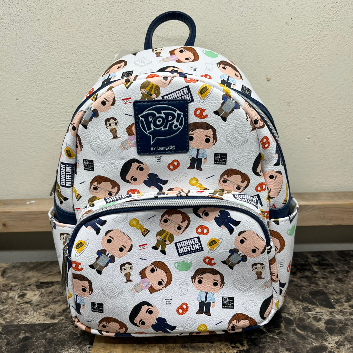Loungefly x The Office Dunder Mifflin The Characters All Over Mini Backpack