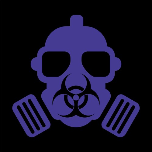Bio Hazard Gas Mask Sticker Decal 4 Laptop Car Window - Many Colors & Sizes - Picture 11 of 15