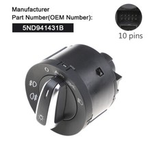 New Light Headlight Switch For VW Golf 5 GTI MK5 MK6 Jetta Passat 5ND941431B