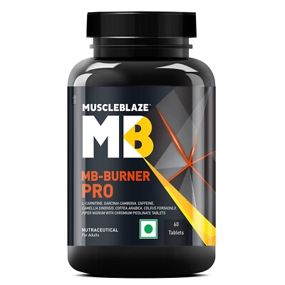 MuscleBlaze MB-Burner PRO 60 Tablets Weight Loss Supplement Fat Burner Natural