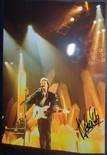nick van Eede CUTTING CREW singing his heart out during gig signed 12x8 photo