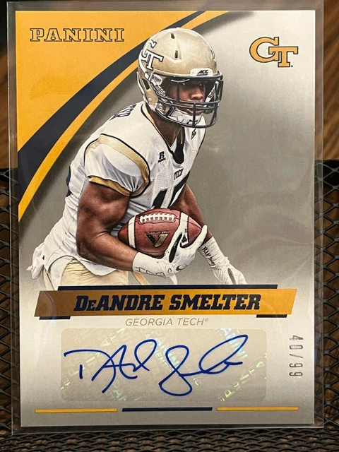 DeANDRE SMELTER 2016 PANINI "TEAM COLLECTION" GA GEORGIA TECH AUTOGRAPH AUTO /99