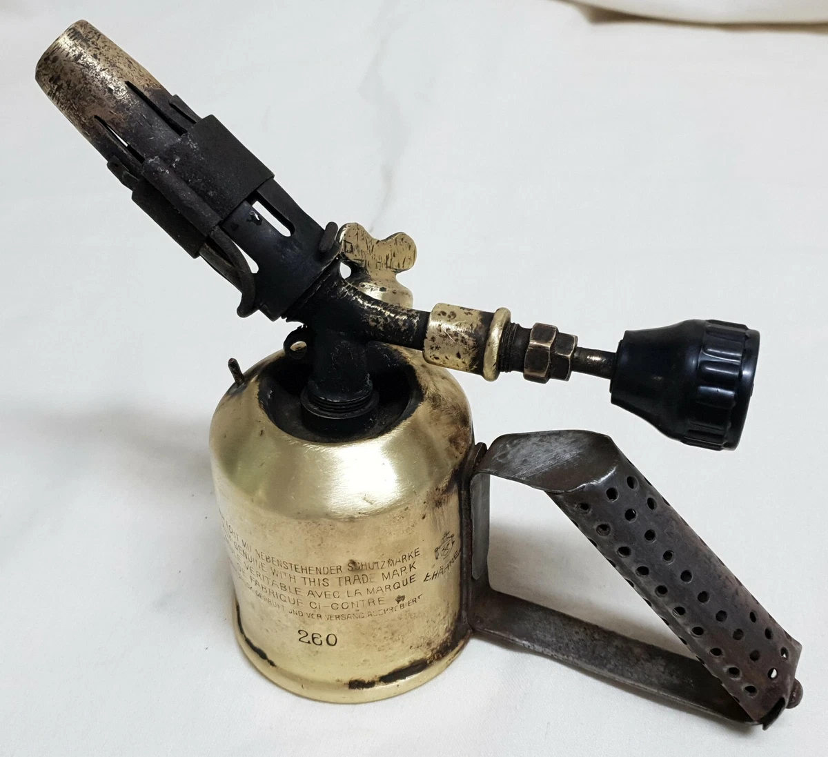 E. HAHN Little Wonder Torch Miniature Gasoline Blow Torch Petrol Germany 1930