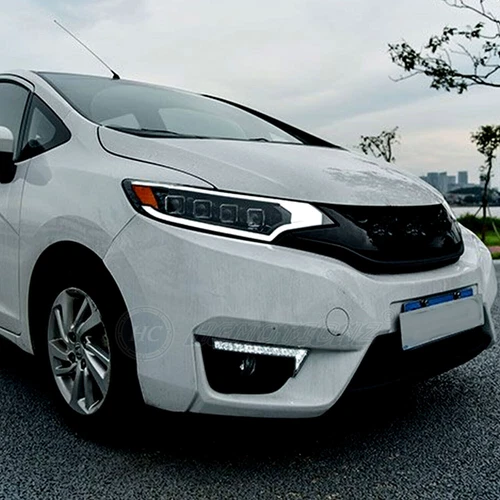 HC LED Headlights For Honda FIT/JAZZ 2013-2020 Sequential with Animation DRL - Picture 3 of 18
