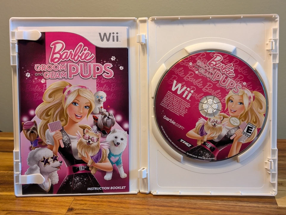Barbie: Groom and Glam Pups (Nintendo Wii, 2010) Complete and Tested - Image 4 of 4