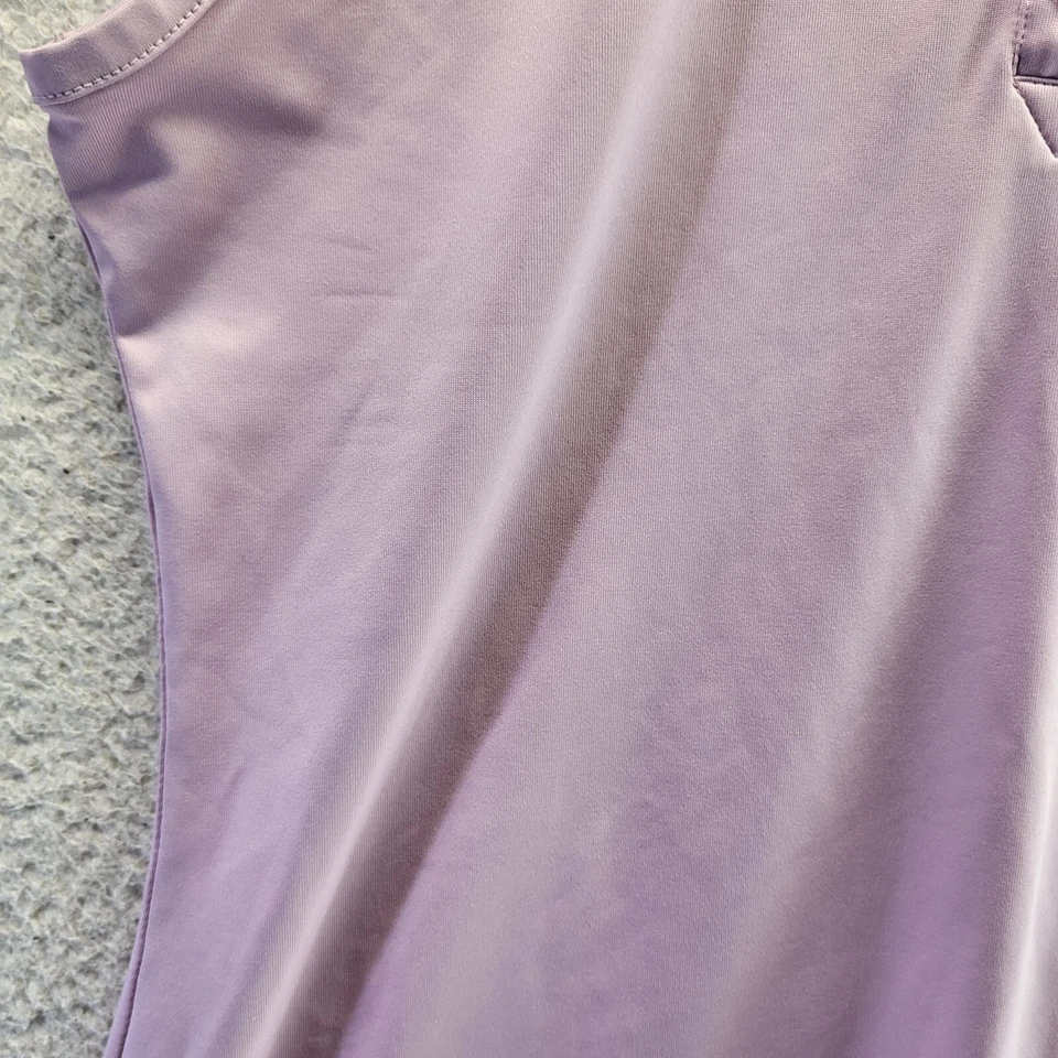 Camisa polo de golf Cutter Buck para mujer pequeña púrpura sin mangas CB DryTec Pullover Foto 4 de 4