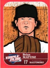 2012 Panini Triple Play #18 Brian Matusz Stickers