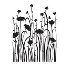  280 Darice Embossing Folder Essentials " WILDFLOWER "  30008391