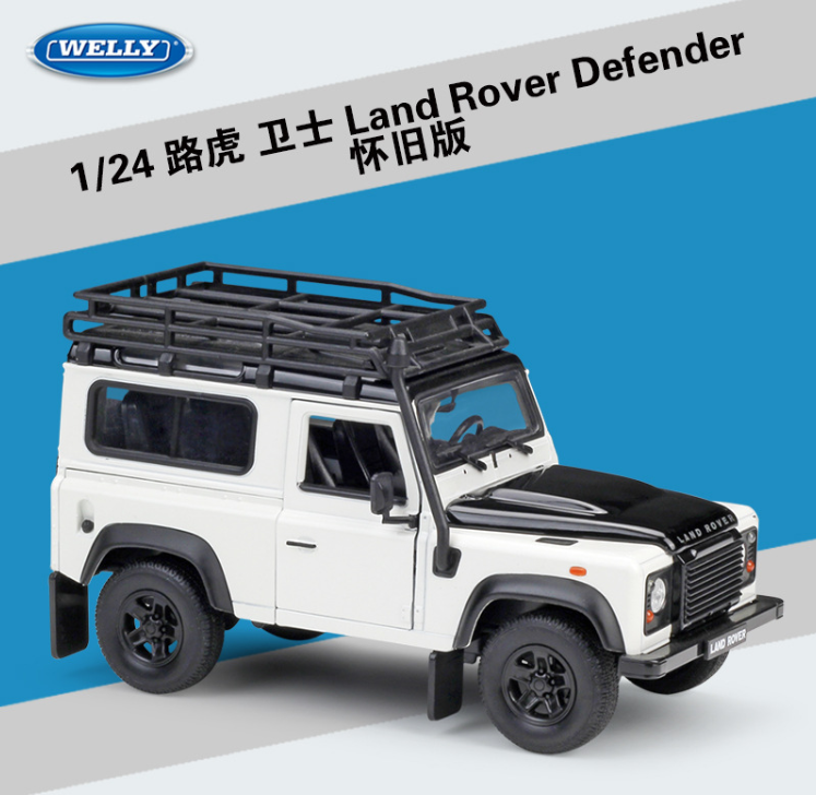 Welly 1:24 Land Rover Defender 90 Roof Rack Diecast 22498 Model