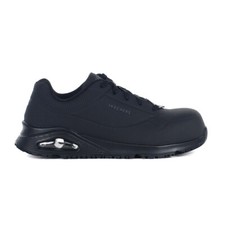 Zapatos de trabajo Skechers Uno SR - Doltin negros con puntera compuesta 200177.NEGRO
