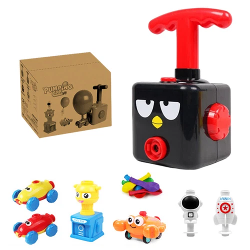 Kids Air Pump Vehicle Toy Balloon Powered Racer Launcher Car Balloon Pump Toys - Picture 8 of 14