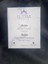 SUTRA Beauty Travel Size Blow Dryer Marble 1000 Watt Lightweight NEW