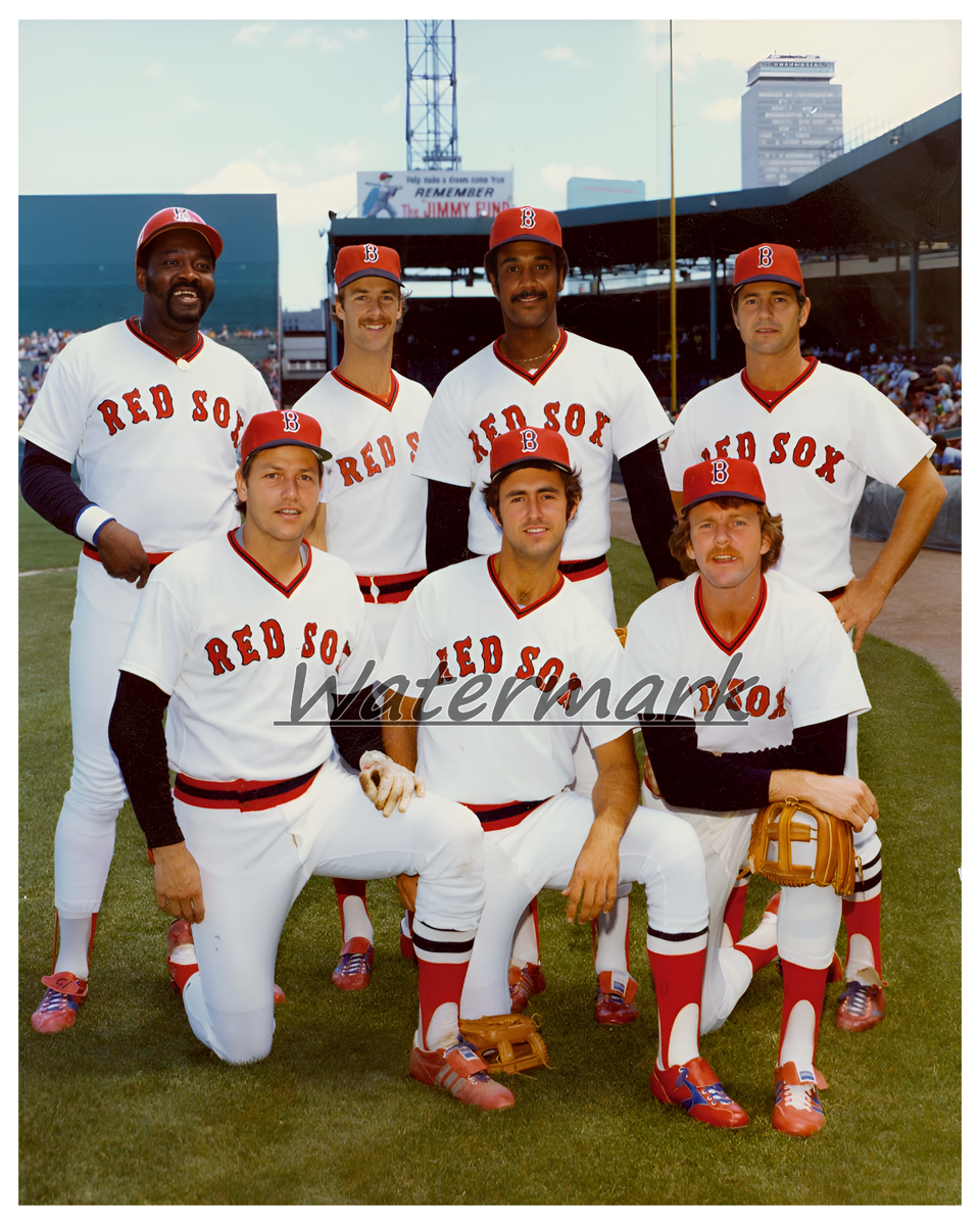 MLB 1977 Boston Red Sox 7 All Stars Color 8 X 10 Photo