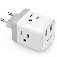TROND European Travel Plug Adapter - International Power Adapter for Europe C...