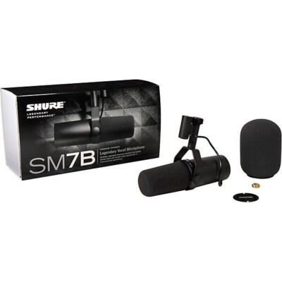 Professional Shure SM7B Vocal Dynamic Microphone Radio Recording