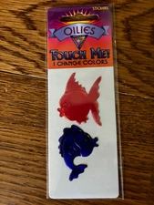 Vintage Oilies 80's/90's Liquid Crystal Fish Sticker Pack   NIP