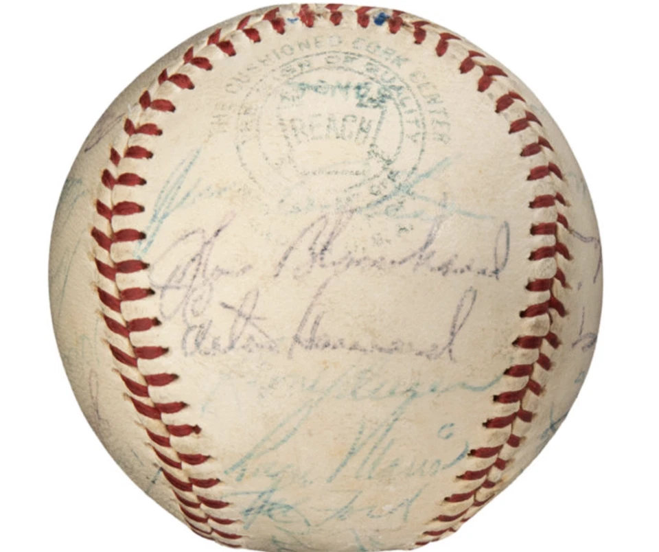 1960 New York Yankees Team Signed Baseball  - Image 3 of 4