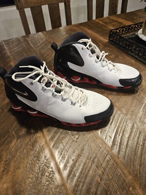 [VINTAGE] NIKE SHOX VC 3 III VINCE CARTER MENS SZ 13 WHITE/BLACK/RED WITH BOX