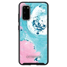 Custom OtterBox Symmetry for Samsung Galaxy S - Blue Pink White Marble