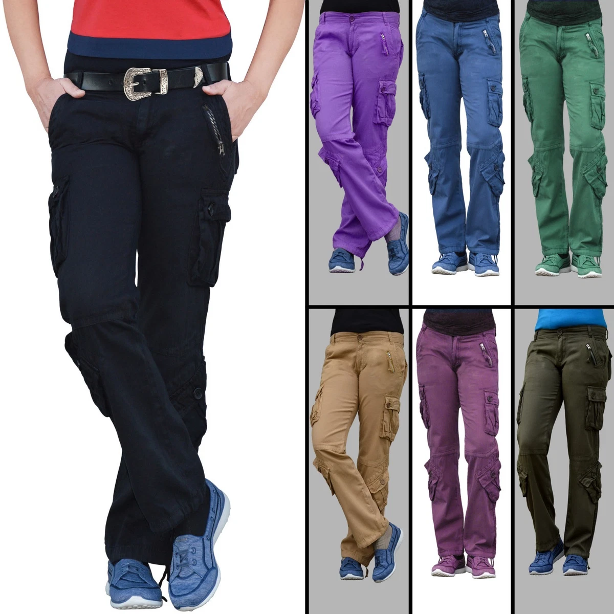 SKYLINEWEARS Women's Tactical Pants Combat Cargo Trousers Utility