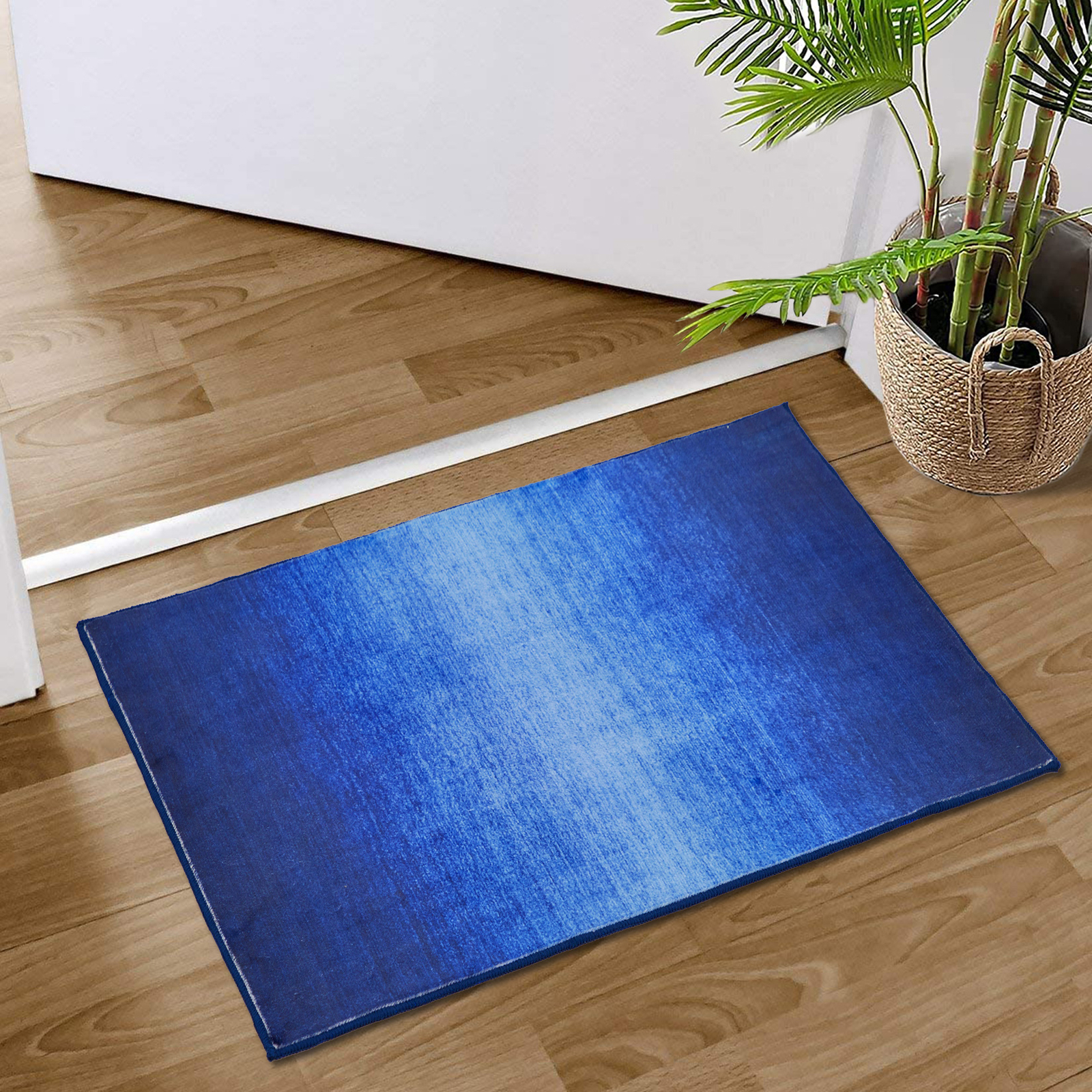 Machine Washable Rug Low Profile Indoor Outdoor Throw Area Rug Non Slip
