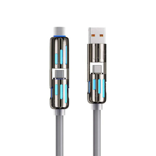 4 in 1 Multi-USB Charging Cable - MAX 240W Fast Charging/With USB A+ Type-C 40in - Picture 22 of 29