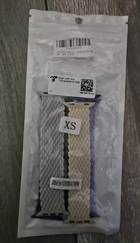 6 Stück Geflochtene Solo Loop Armbänder für Apple Watch Armband 38mm 40mm 41mm XS - Bild 1 von 4