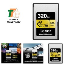 320GB Professional CFexpress Type A GOLD Series Memory Card, Up to 900MB/s Re...