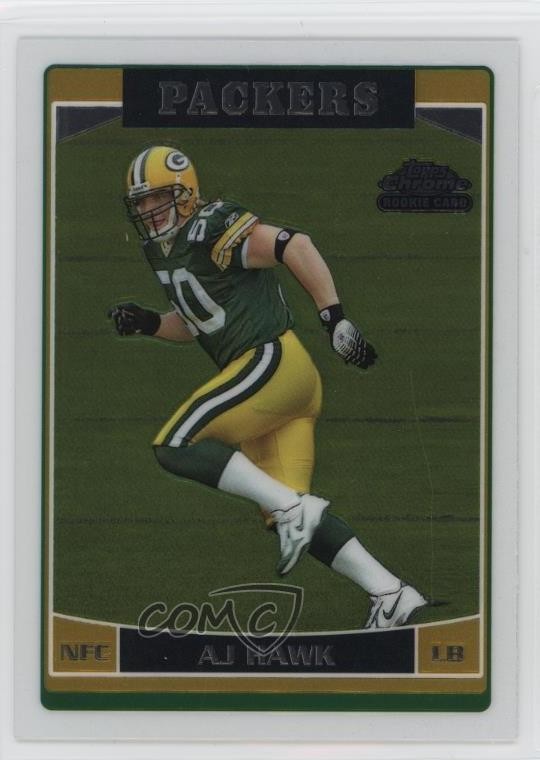 2006 Topps Chrome AJ Hawk #222 0rd2