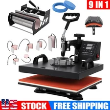 15"x15" 9 in 1 Heat Press Machine Digital Heat Transfer T-Shirt Sublimation