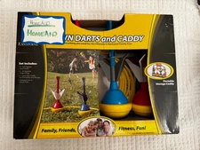 Lawn Darts and Caddy by Eastpoint 4 Darts 2 Rings