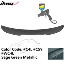 Fits 21-25 BMW G22 4 Series G82 M4 PSM Style Painted C4L Green Trunk Spoiler ABS