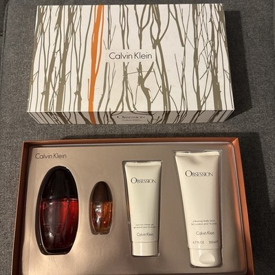 Calvin Klein Obsession 4 Piece Gift Set - Perfume x2, Shower Gel, & Lotion