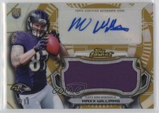 2015 Topps Finest Jumbo Relic Gold Refractor 72/99 Maxx Williams Auto 0nr3