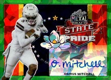 2021 Leaf Metal Draft #SP-OM1 Osirus Mitchell State Pride Auto Green #/7