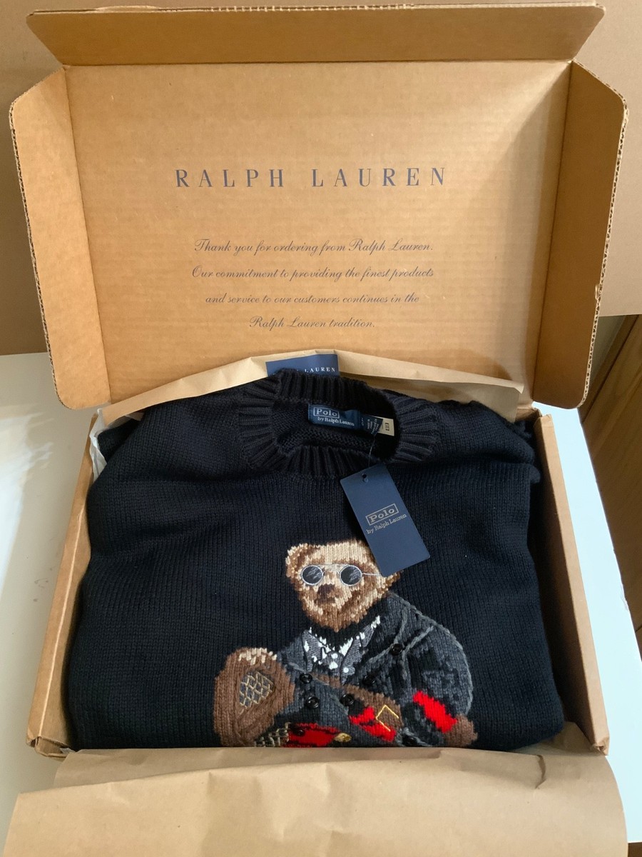 Polo Ralph Lauren Men's Holiday Bear Sweater New Size Large! $398
