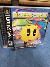 Ms. Pac-Man Maze Madness PlayStation PS1 Video Game 3D Arcade Classic