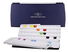 Mijello Watercolor Double Decker Palette, 72 Wells, 14.56" X 7.08" X 1.18", 1 Ea