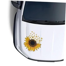 Sunflower Car Decal, Sunflower Car Accessories - Compatible with Flower 003