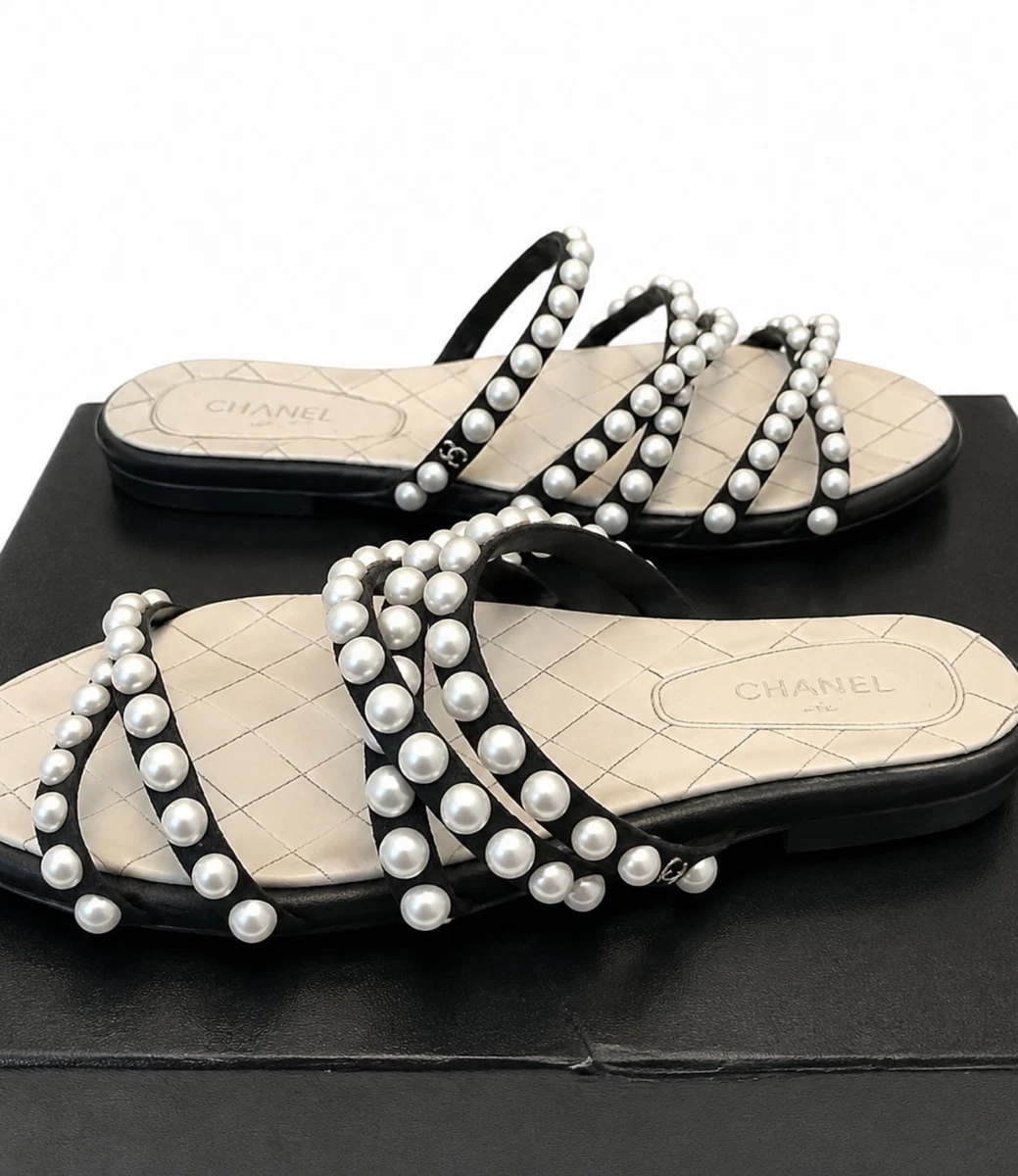 CHANEL White Sandals for Women for sale - eBay