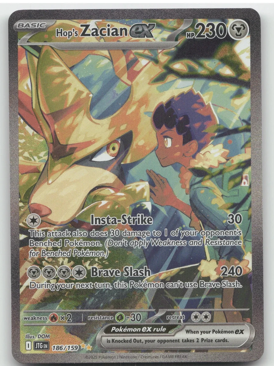 Hop's Zacian Ex 186/159 Sv09: Journey Together for sale | eBay