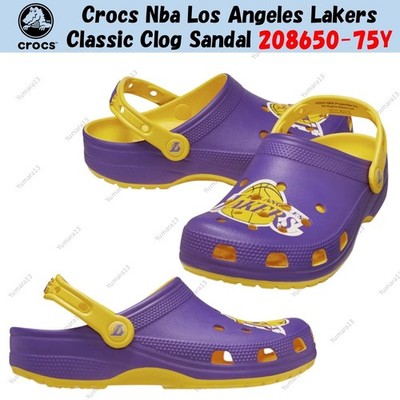 Crocs Nba Los Angeles Lakers Classic Clog Sandale 208650-75Y Unisex Gr.