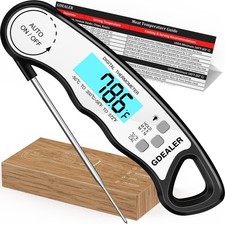 GDEALER Meat Thermometer Digital Instant Read Thermometer Ultra-Fast Cooking ...