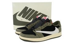Nike Air Jordan 1 Low Olive Black Men’s Retro Casual Suede Sneakers Shoes