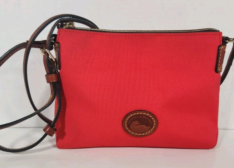Dooney & Bourke Sullivan Cotton Coral Pouchette Crossbody Bag - Image 2 of 4