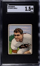 Bowman 1950 Dante Lavelli #78 SGC 1.5 Cleveland Browns HOF Rookie Card. rookie card picture
