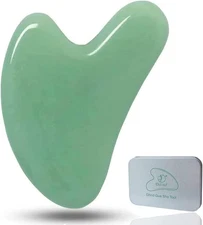 Ditind Gua Sha, Jade Stone Gua Sha Massage Tool, Guasha Tool for Face and Body S